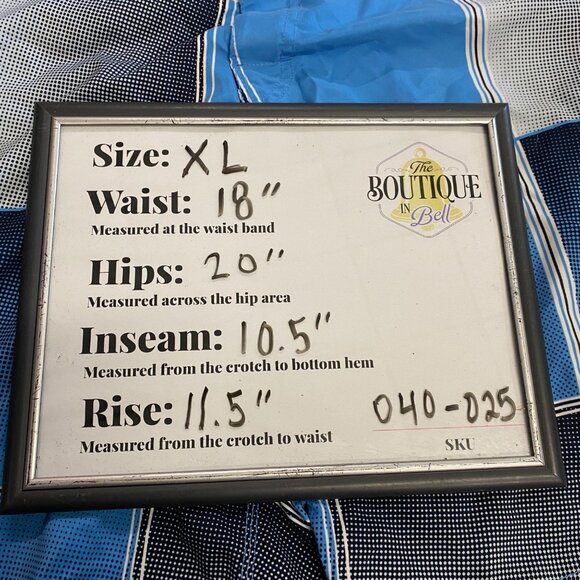 Blue Sol XL Board Shorts Swimsuit Swim Trunks Blue Black Gray Color Block Summer - Picture 7 of 9